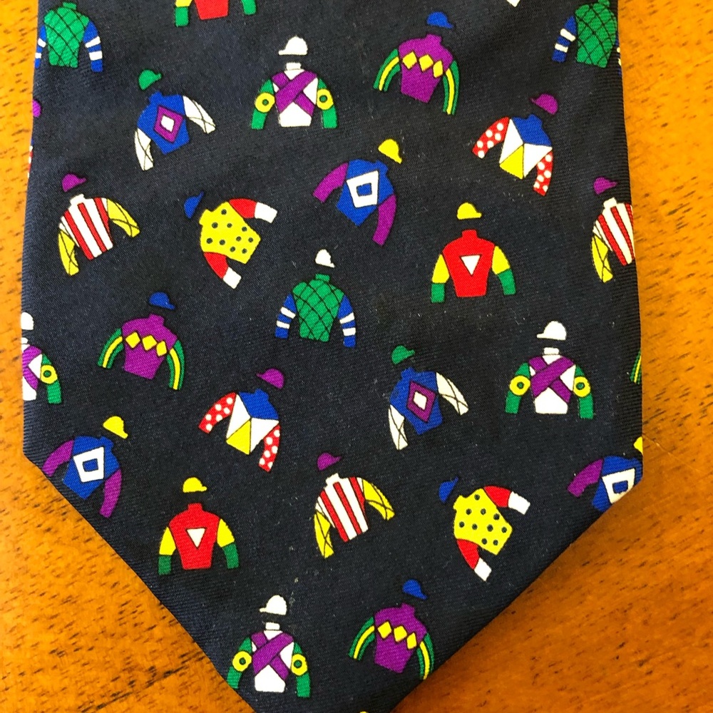 Alynn Neckware “Racing Colors” silk tie ($5 or 2 items for $9) - Picture 5 of 5